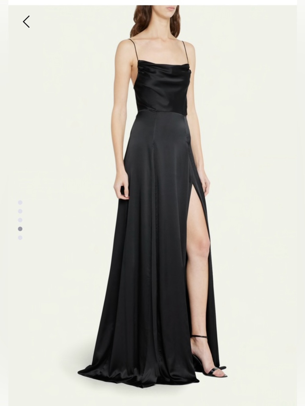 RETROFETE silk dress. Size XS. Black. Only worn once.